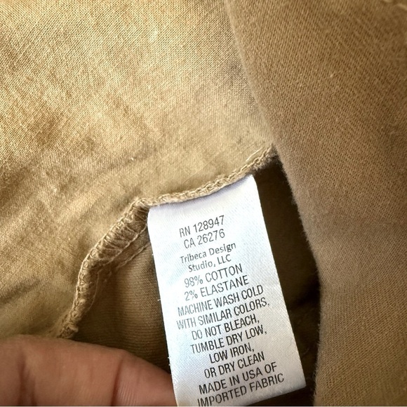 Nili Lotan Carpenter Slouchy Pants Men Size 29 Cotton Casual Twill Khaki Tan - Picture 7 of 14